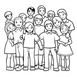 Pagina De Colorat Clasa 2024 Fotografie De Grup 102994 41128