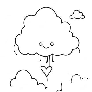 Pagina De Colorat Cu Nor De Aburi Fantezist 103225-41312