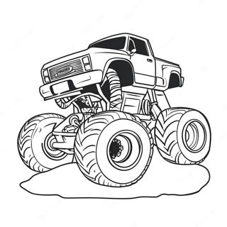 Pagini De Colorat Cu Camion Monstru Urias Zdrobind Vehicule Mai Mici 10322 2180