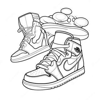 Jordan 1 Desene De Colorat