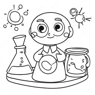 Pagina De Colorat Pentru Experimentul Stiintific Interesant Din Clasa A Treia 103276-41346