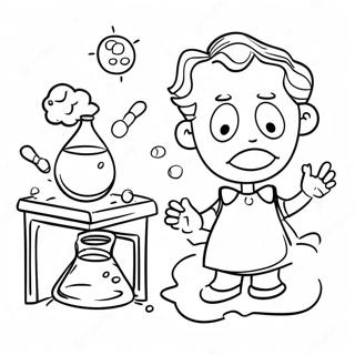 Pagina De Colorat Pentru Experimentul Stiintific Interesant Din Clasa A Treia 103276-41348