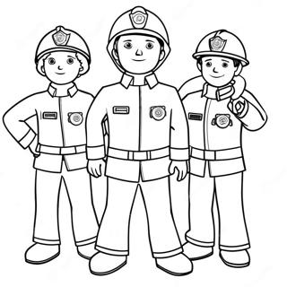 Pompierul Sam Pagini de colorat