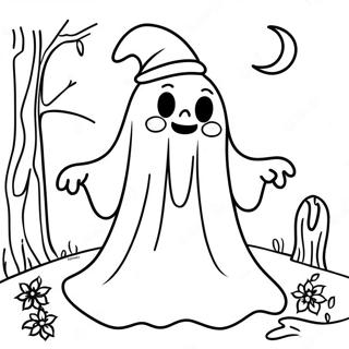 Pagini De Colorat Cu Fantome Vintage De Halloween Jucause 103431 41470