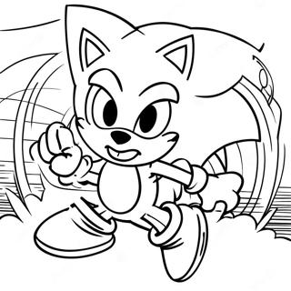 Pagini De Colorat Cu Scena Plina De Actiune Sonic X 103482 41505