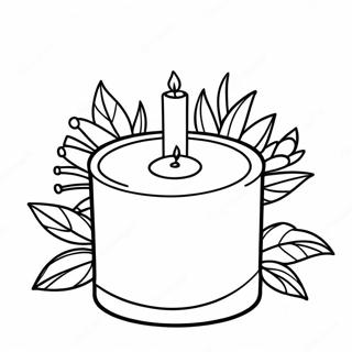 Pagini De Colorat Lumanare Parfumata 103559 41566