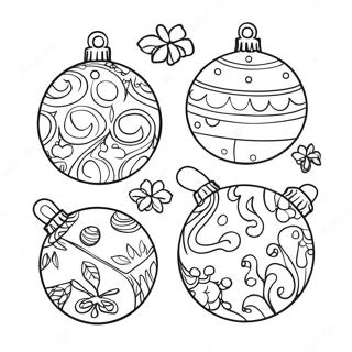 Pagini De Colorat Cu Ornamente De Craciun Colorate 103636 41630
