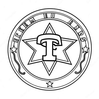 Texas Rangers Desene De Colorat