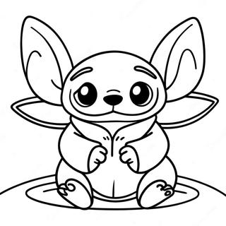 Stitch Și Baby Yoda Desene De Colorat