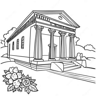 Pagina De Colorat Vila Romana Eleganta 103947 41870