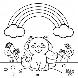 Pagini De Colorat Cu Prietenii Curcubeu Rosii Fericiti 104383-42210