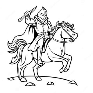 Pagini De Colorat Cu Calaretul Fara Cap Amenintator 104407-42224