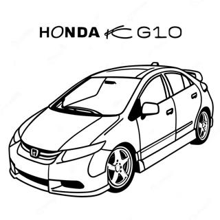 Honda Civic Desene De Colorat