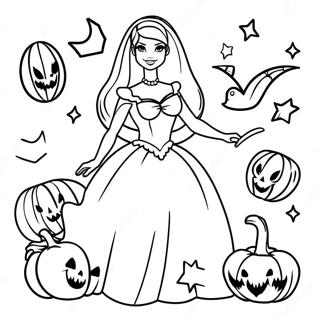 Barbie Halloween Desene De Colorat