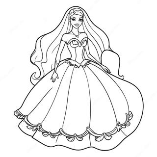 Desen De Colorat Cu Barbie In Costum De Fantoma 104716 42470