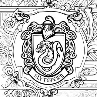 Harry Potter Slytherin Desene De Colorat