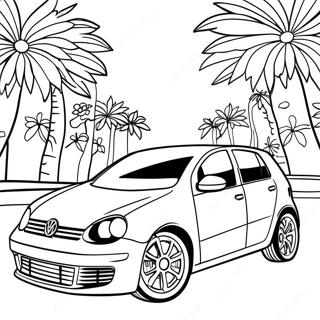 Pagina De Colorat Volkswagen Golf Sportiv 104896 42607