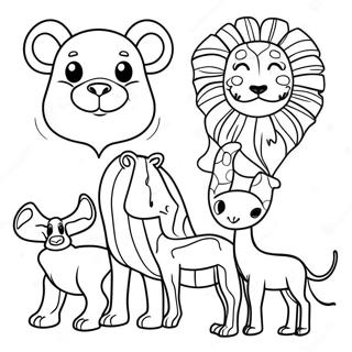 Pagina De Colorat Animale Africane 104996-42674
