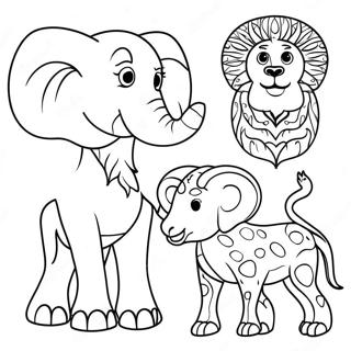 Pagina De Colorat Animale Africane 104996-42676