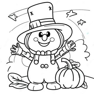 Pagini De Colorat Cu Sperietoare De Ziua Recunostintei 10511 2724