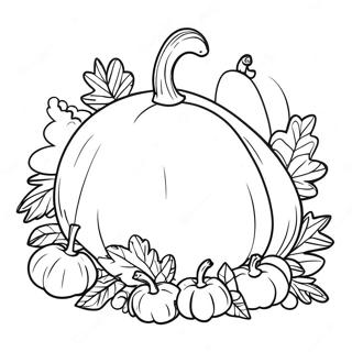 Pagini De Colorat Cu Cornucopia De Ziua Recunostintei 10512 1744