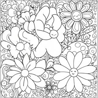 Pagina De Colorat Flori Fanteziste Te Iubim 105281-42922