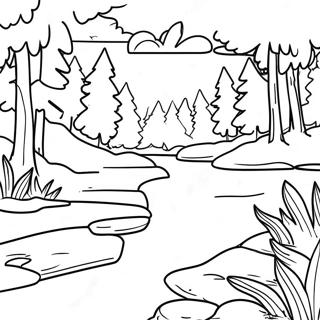 Pagina De Colorat Natura Scenica Din Michigan 105358 42983
