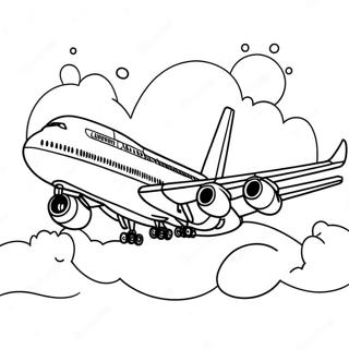 Pagini De Colorat Cu Avionul A380 105562-43127