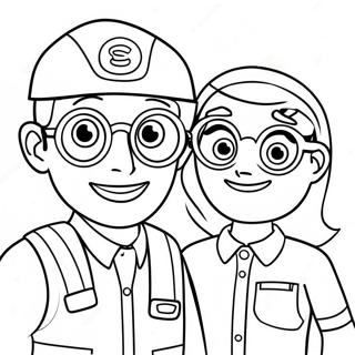 Pagina De Colorat Blippi Si Meekah 105587-43145