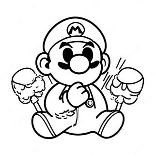 Mario Power Ups Desene De Colorat