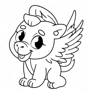 Pagina De Colorat Pui De Griffin Dragut Jucandu Se 106079-43539