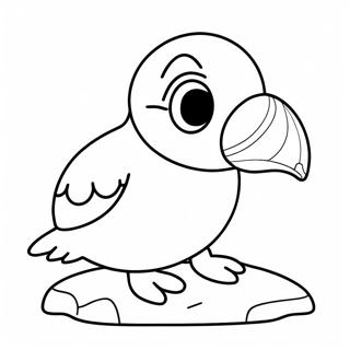 Pagina De Colorat Personaje Dragute Puffin Rock 106207-43630