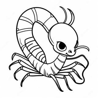 Pagina De Colorat Scorpion Desenat 106233 43654