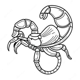 Pagina De Colorat Scorpion Realist Desene De Colorat