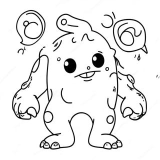 Pagini De Colorat Cu Monstru Adhd Jucaus 106364-43761