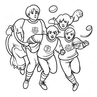 Pagini De Colorat Cu Echipa De Quidditch Gryffindor 106518-43877