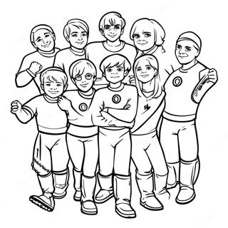 Pagini De Colorat Cu Echipa De Quidditch Gryffindor 106518-43880