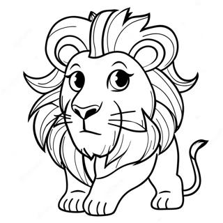 Pagini De Colorat Cu Leul Curajos Gryffindor 106519-43881