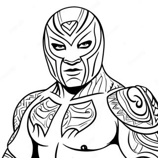 Pagina De Colorat Rey Mysterio 106719-44027
