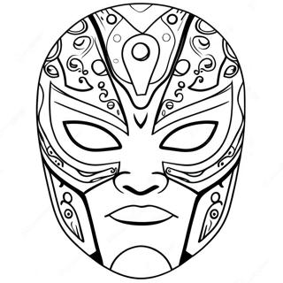 Pagina De Colorat Masca Rey Mysterio 106720 44029