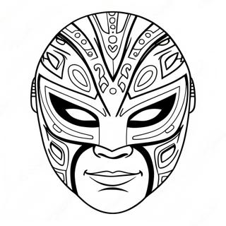 Pagina De Colorat Masca Rey Mysterio 106720-44030