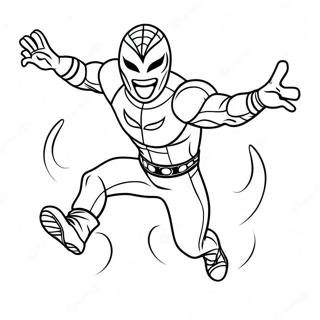 Pagina De Colorat Rey Mysterio Sarind In Aer 106721-44034