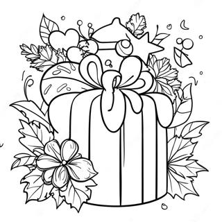 Pagini De Colorat Cu Impartiri Vesele De Craciun 107132 44366