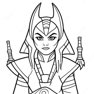 Ahsoka Tano Desene De Colorat