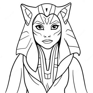 Pagini De Colorat Cu Ahsoka Tano In Roba De Jedi 107257 44463