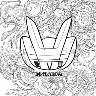 Honda Desene De Colorat