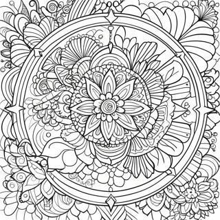 Pagina De Colorat Mandala Wellness Relaxanta Desene De Colorat