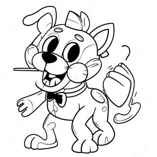 Pagini De Colorat Cu Mangle Fnaf In Actiune 108101 45113