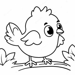 Pagini De Colorat Cu Pui De Pasare Pufosi Ciripind 108206-45197