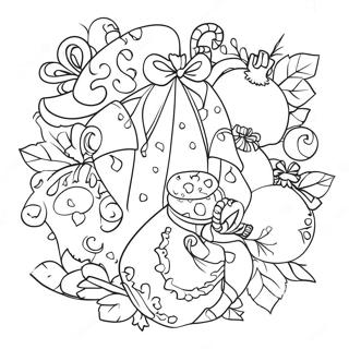 Pagini De Colorat Cu Decoratiuni Vesele De Yule 108259 45243